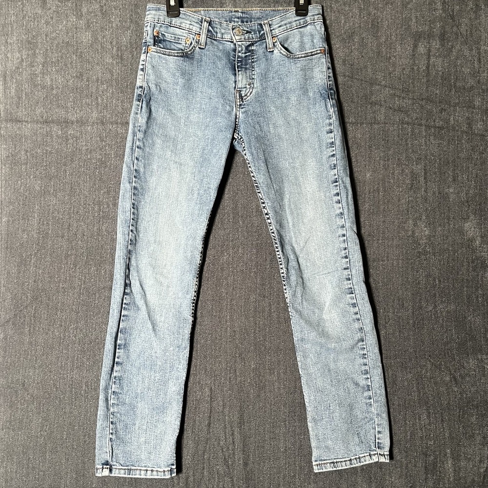 Levi's 511 Men's Light Wash Blue Denim Jeans Slim Fit 5-Pocket Zip Button 29x30
